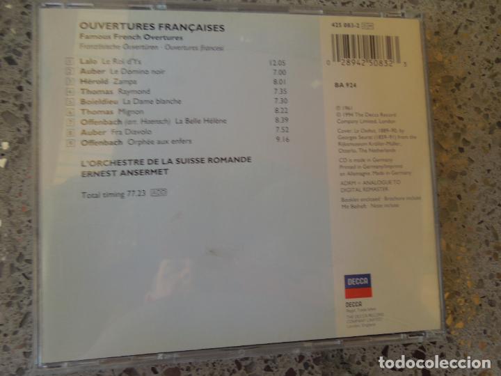 CDs de m&uacute;sica: OUVERTURES FRAN&ccedil;AISES - ERNEST ANSERMET - CD - Foto 2