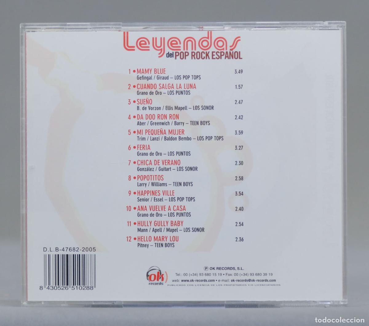 CDs de m&uacute;sica: CD. Leyendas Del Pop Rock Espa&ntilde;ol - Foto 2