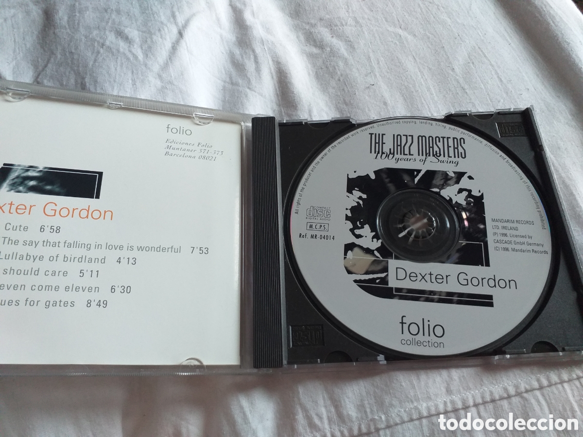 CDs de m&uacute;sica: CD-DEXTER GORDON THE JAZZ MASTERS - Foto 2