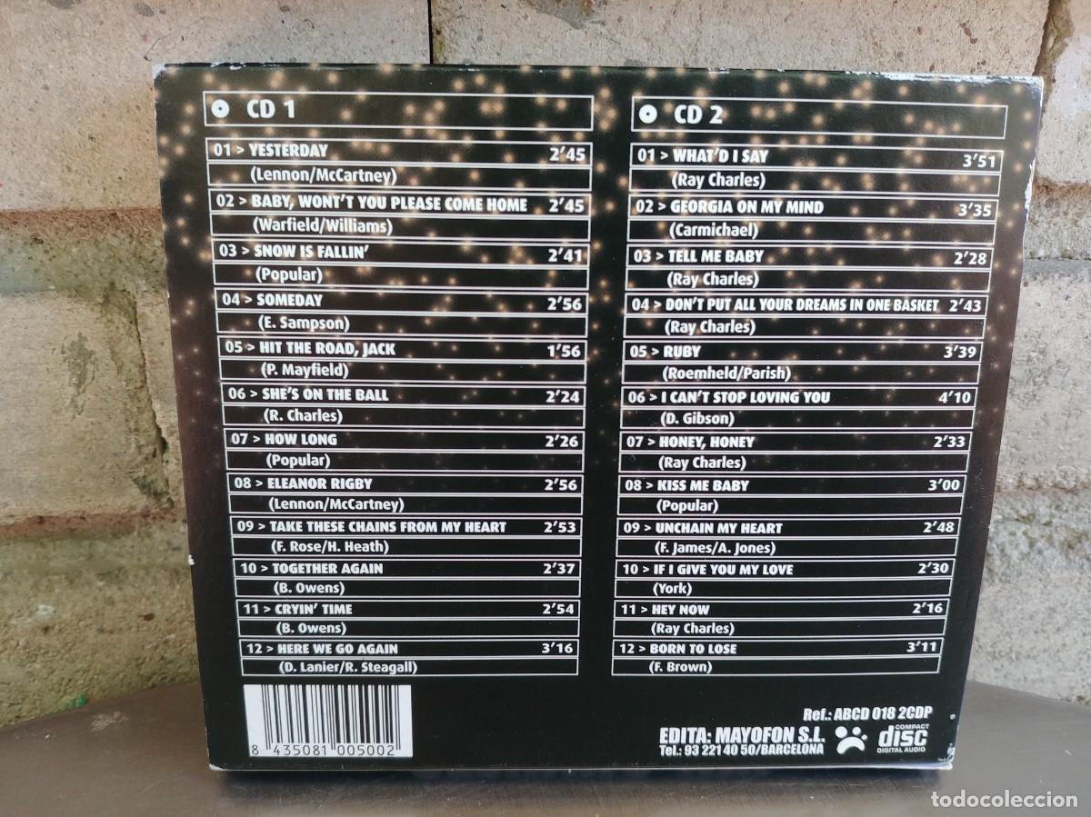 CDs de m&uacute;sica: RAY CHARLES-CAJA CON 2 CD GRANDES EXITOS - Foto 2