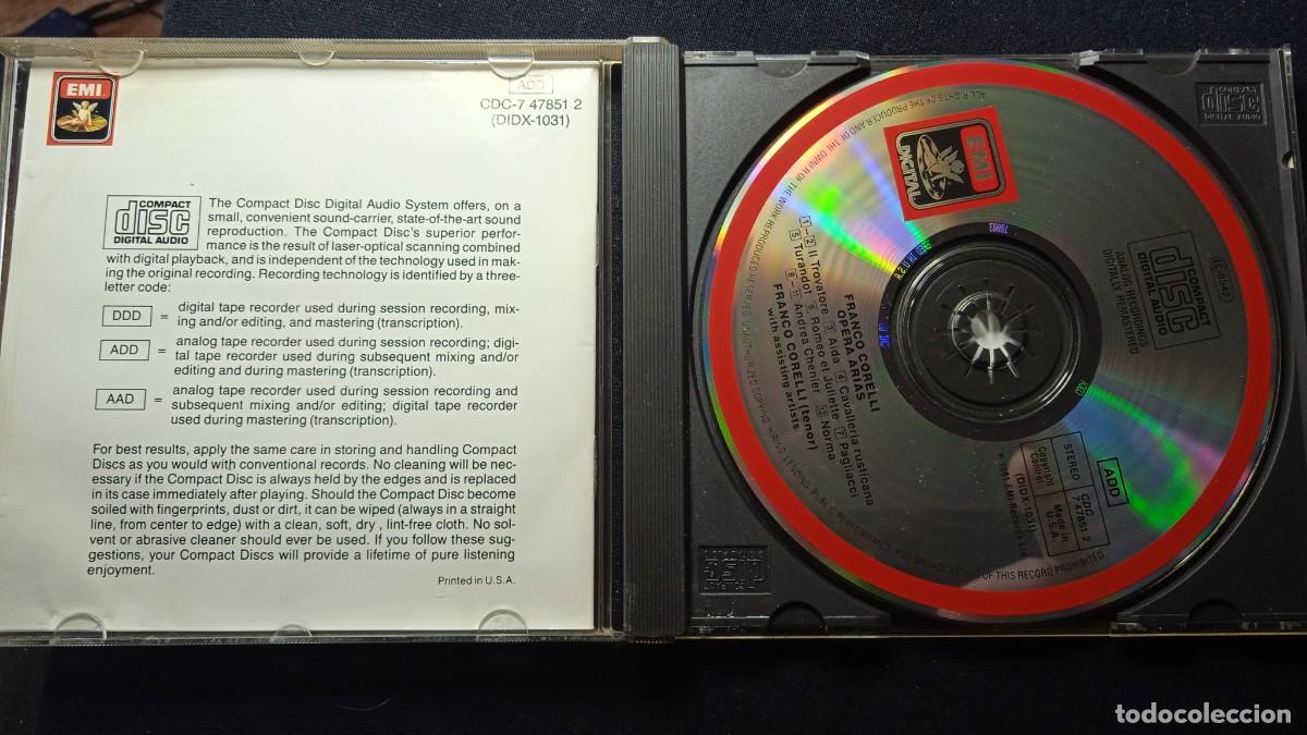 CDs de m&uacute;sica: CD Franco Corelli - opera arias. - Foto 3