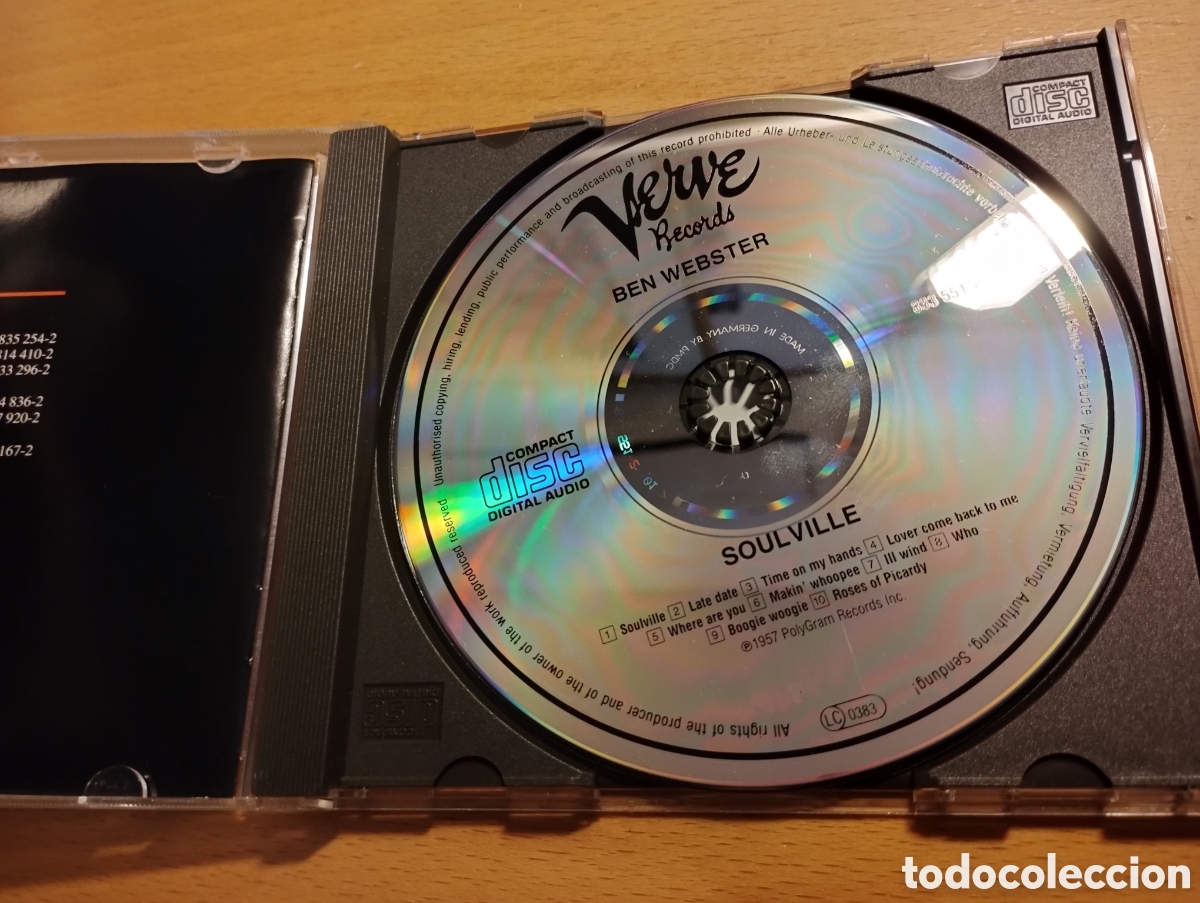 CDs de m&uacute;sica: SOULVILLE. BEN WEBSTER (CD) - Foto 2