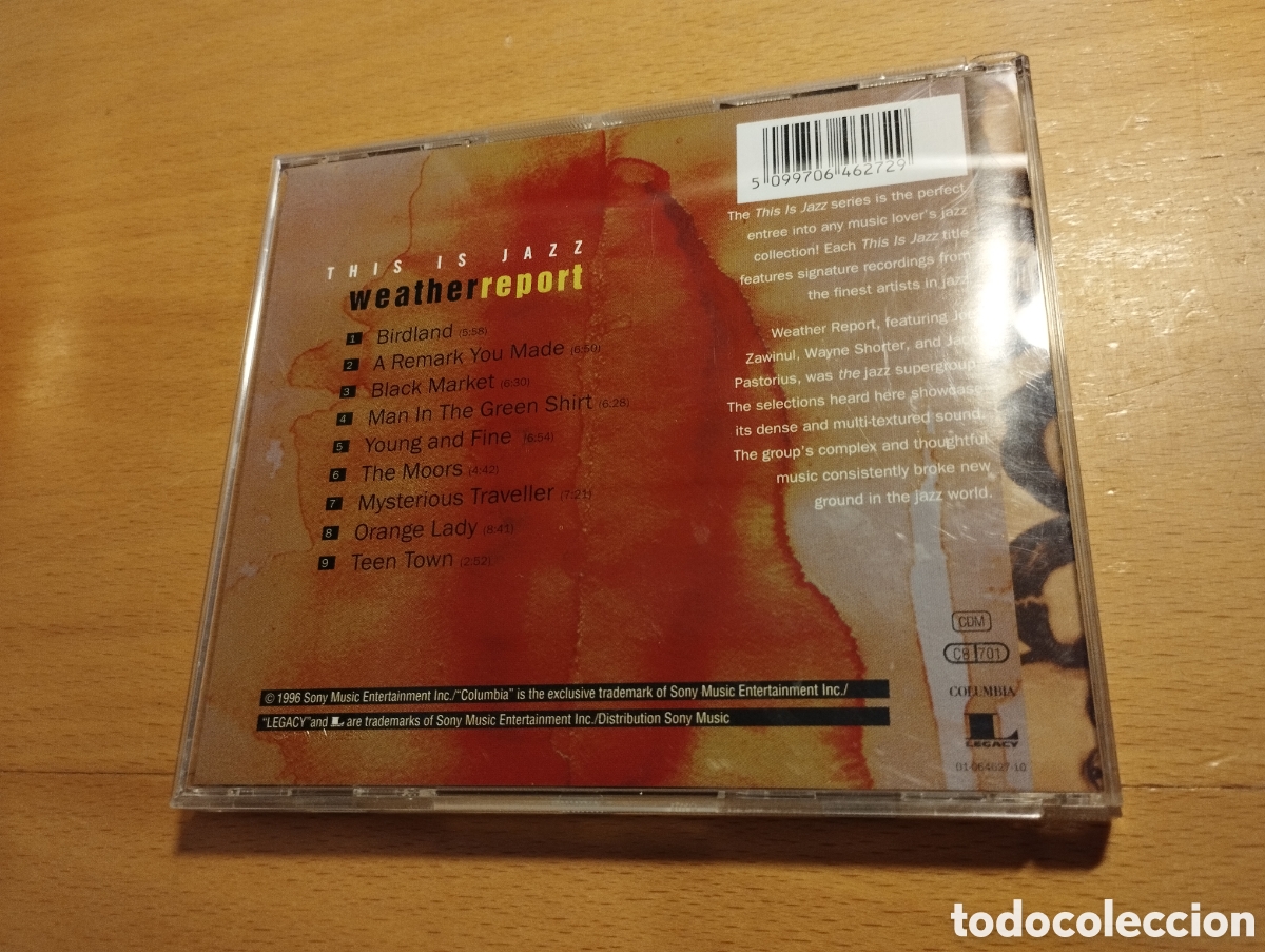 CDs de m&uacute;sica: WEATHER REPORT. THIS IS JAZZ (CD) - Foto 3