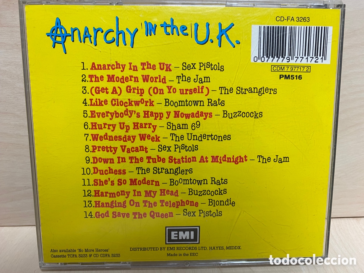 CDs de m&uacute;sica: Various - Anarchy In The U.K. (CD, Comp) - Foto 2
