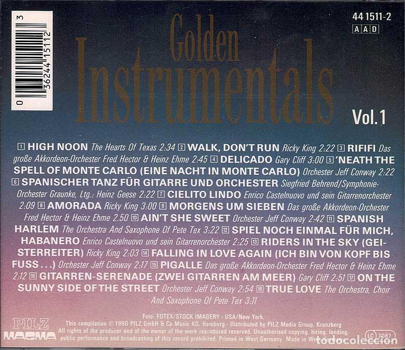 CDs de m&uacute;sica: Golden Instrumentals Vol. 1. CD - Foto 2