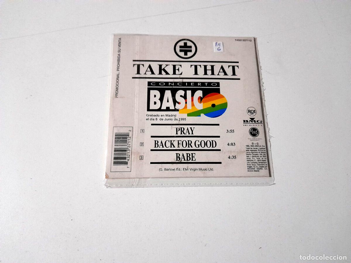 CDs de m&uacute;sica: TAKE THAT &rdquo;CONCIERTO BASICO 40&rdquo; CD SINGLE 3 TRACKS - Foto 2