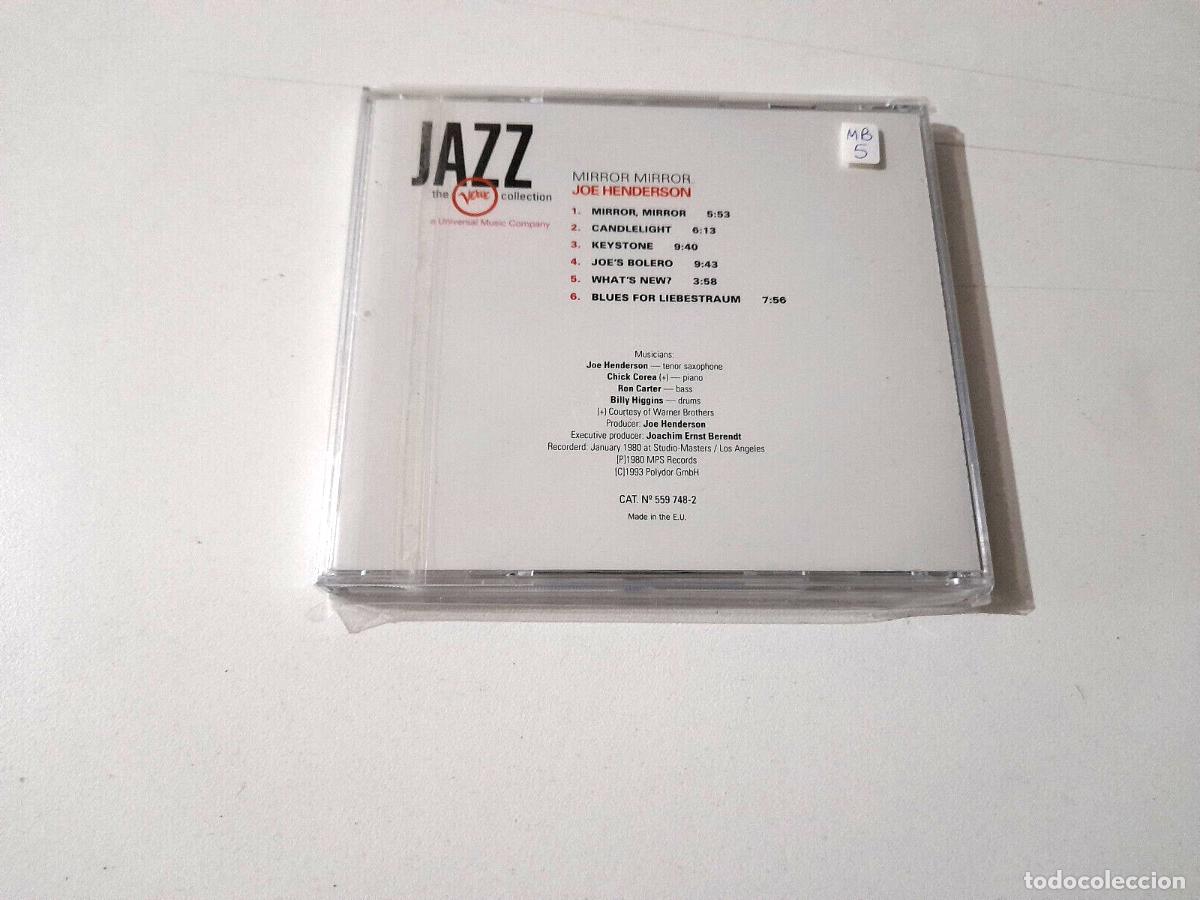 CDs de m&uacute;sica: JOE HENDERSON &rdquo;MIRROR MIRROR&rdquo; CD 6 TRACKS - Foto 2