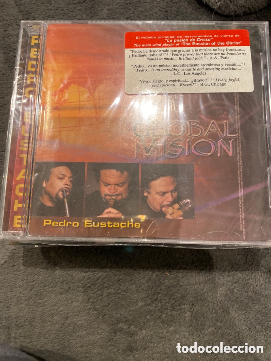 CDs de m&uacute;sica: PEDRO EUSTACHE - GLOBAL MISION CD ALBUM PRECINTADO - Foto 1