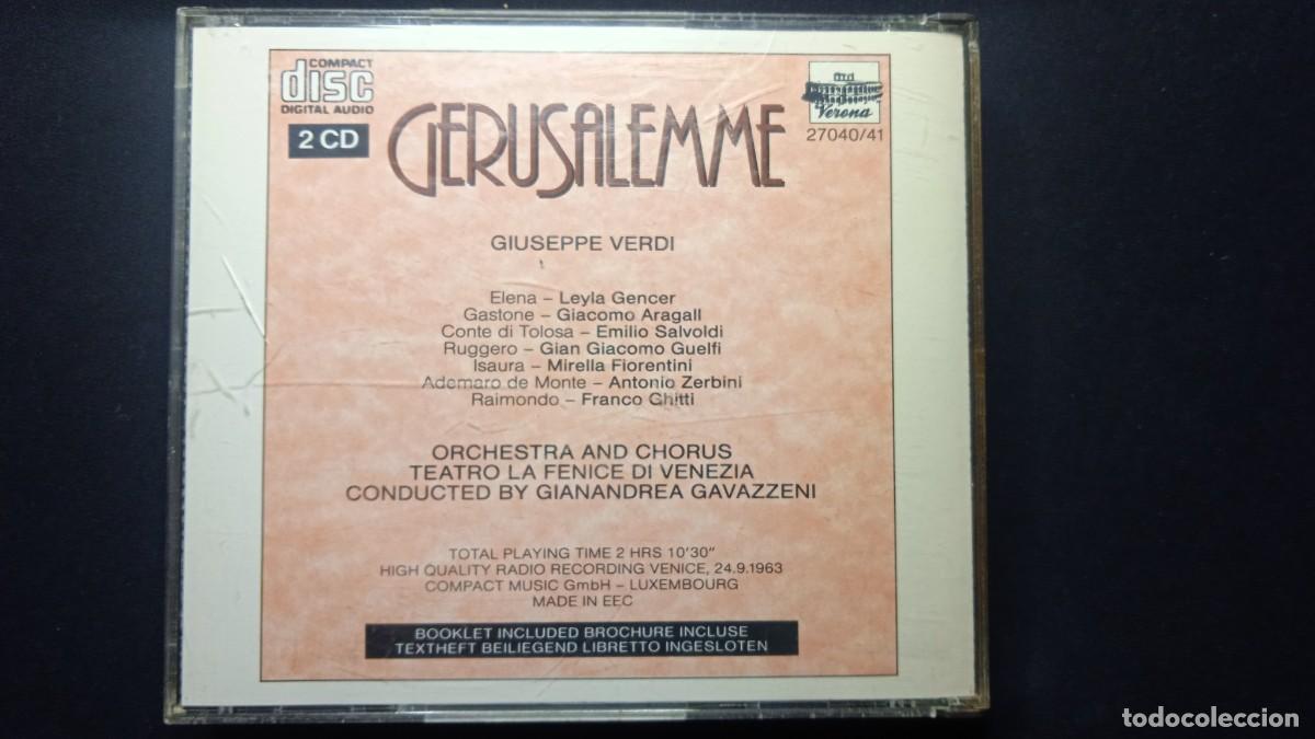 CDs de m&uacute;sica: Doble CD GERUSALEMME Verdi. - Foto 2