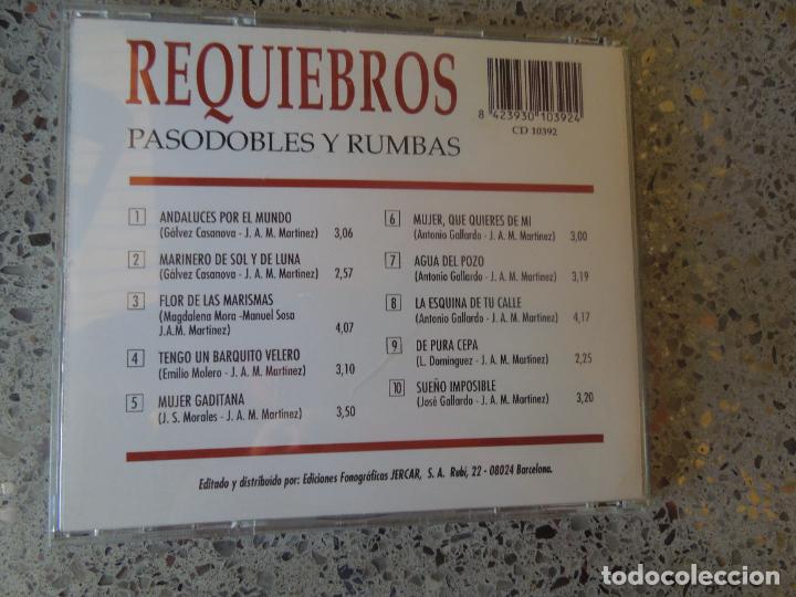 CDs de m&uacute;sica: REQUIEBROS - PASODOBLES Y RUMBAS - CD - Foto 2