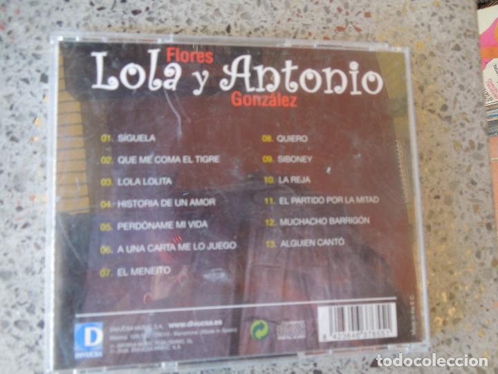 CDs de m&uacute;sica: LOLA FLORES Y ANONIO GONZALEZ - CD - Foto 3