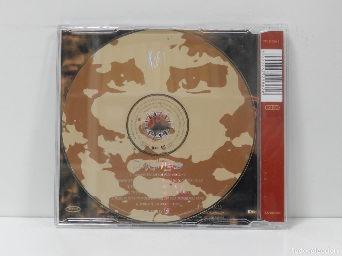 CDs de m&uacute;sica: DISCO CD. Korn &ndash; Thoughtless. COMPACT DISC. - Foto 2