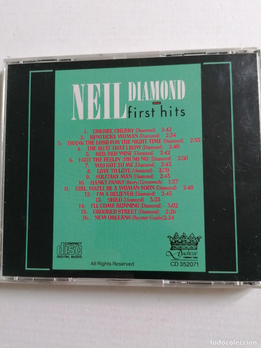 CDs de m&uacute;sica: NEIL DIAMOND-FIRST HITS- CD - Foto 2