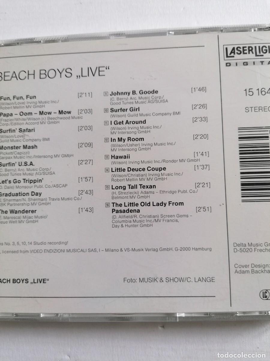 CDs de m&uacute;sica: BEACH BOYS -LIVE- CD - Foto 2