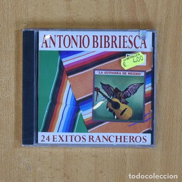 CDs de m&uacute;sica: ANTONIO BIBRIECA - 24 EXITOS RANCHEROS - CD - Foto 1