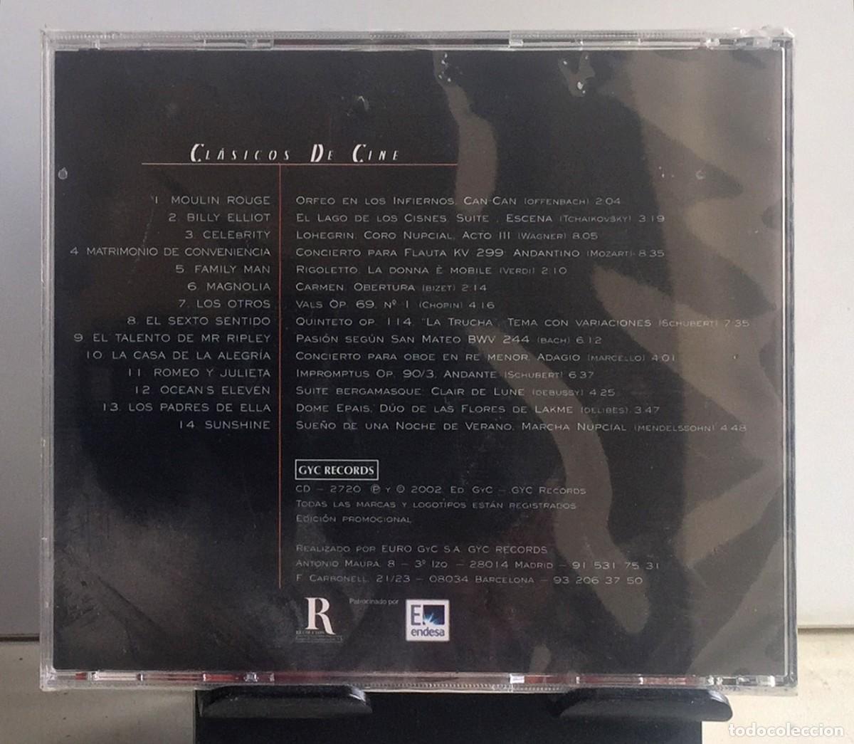 CDs de m&uacute;sica: VV.AA. - Cl&aacute;sicos De Cine - CD - Foto 2