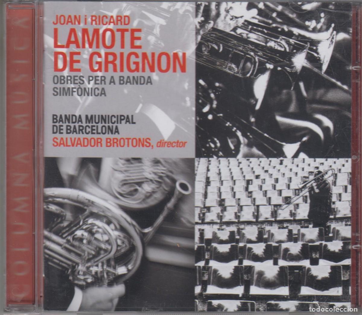 CD de M&uacute;sica: Joan Ricard Lamote de Grignon cd Banda Municipal de Barcelona Salvador Brotons 2013