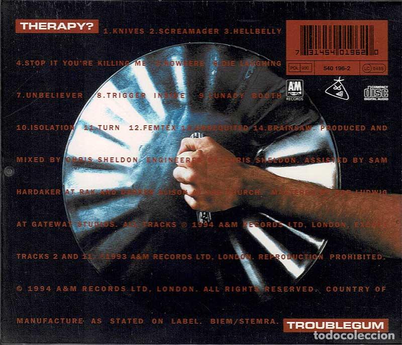 CDs de m&uacute;sica: Therapy? - Troublegum. CD - Foto 2
