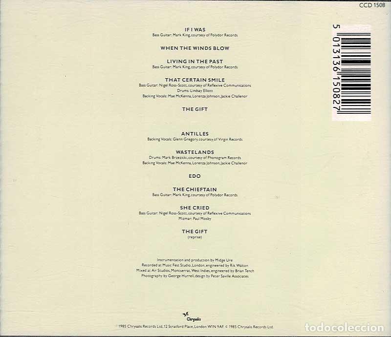 CDs de m&uacute;sica: Midge Ure - The Gift. CD - Foto 2