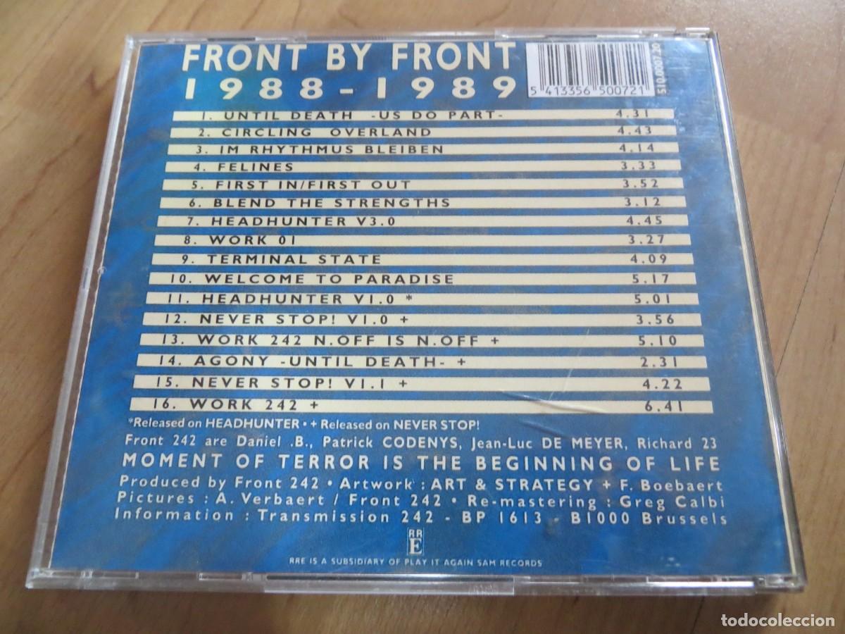 CDs de m&uacute;sica: FRONT 242 - FRONT BY FRONT (CD) - Foto 2