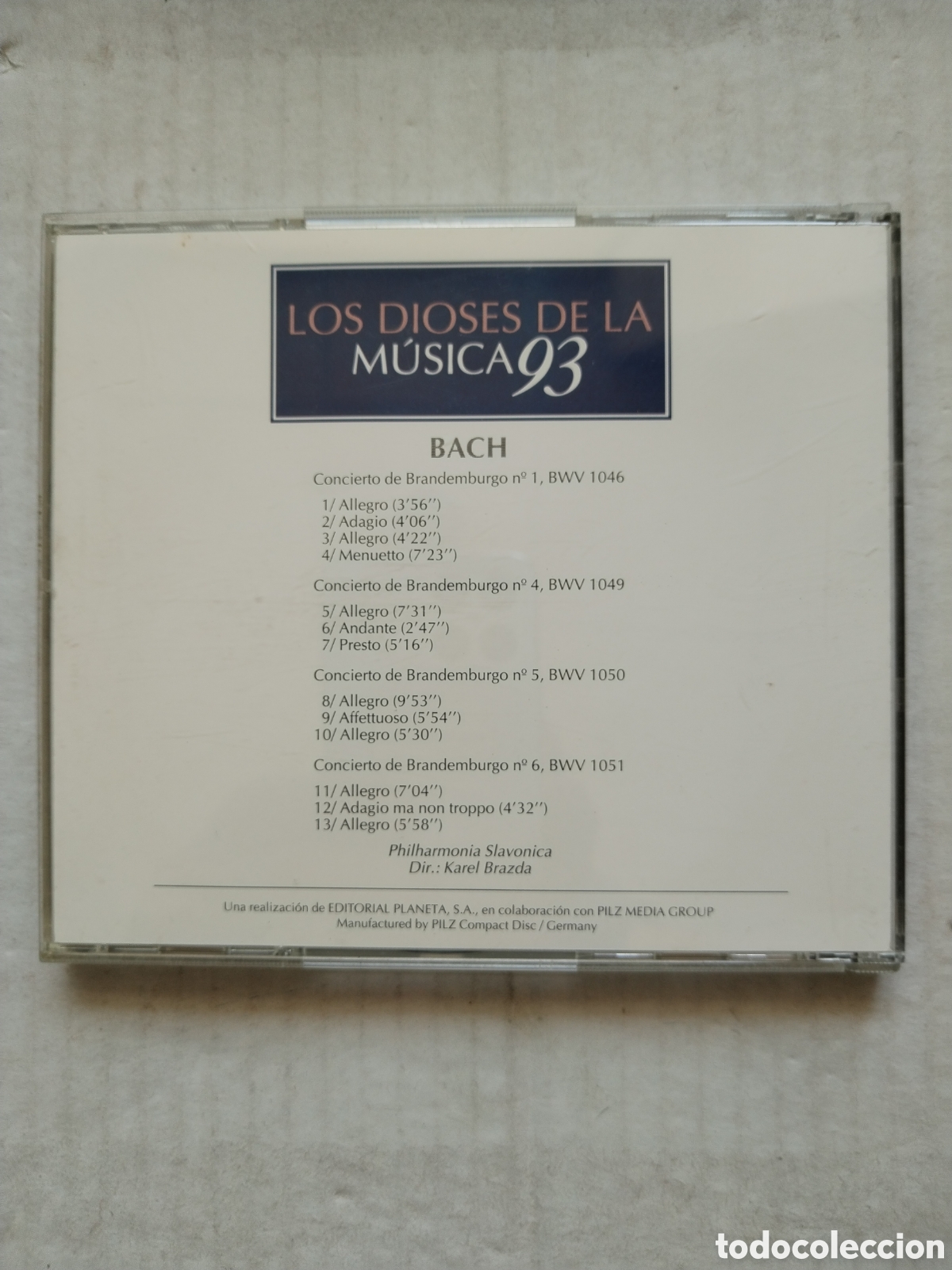 CDs de m&uacute;sica: CD BACH CONCIERTOS DE BRANDENBURGO - Foto 2