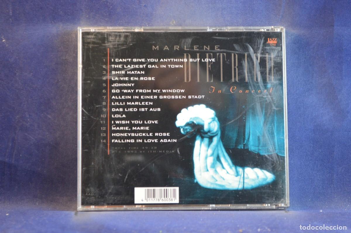 CDs de m&uacute;sica: MARLENE DIETRICH IN CONCERT - CD - Foto 2
