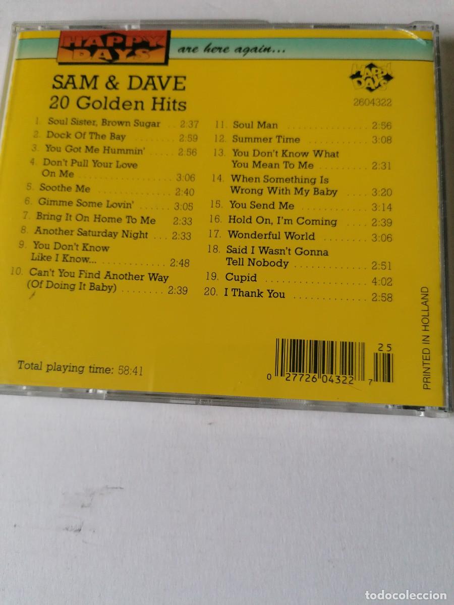 CDs de m&uacute;sica: SAM & DAVE. 20 GOLDEN HITS - CD - Foto 2