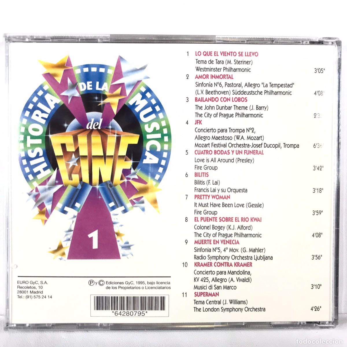 CDs de m&uacute;sica: Various ● Historia De La Musica Del Cine 1 ● CD, Compilation - Foto 3