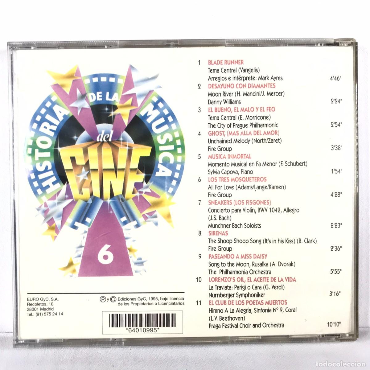 CDs de m&uacute;sica: Various ● Historia De La Musica Del Cine 6 ● CD, Compilation - Foto 3
