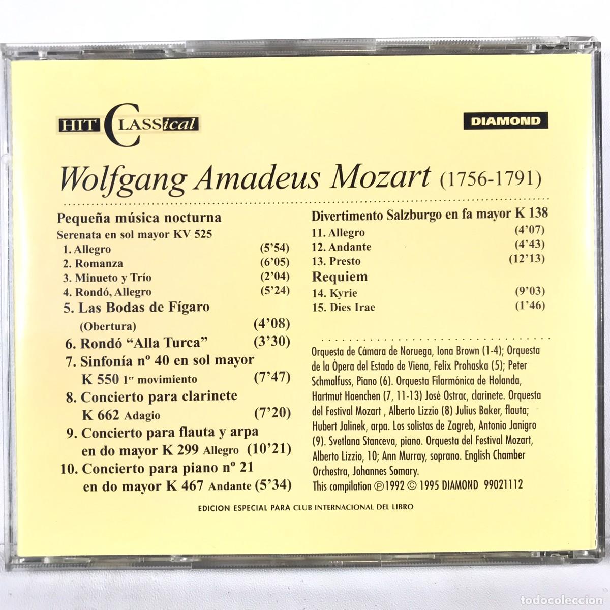 CDs de m&uacute;sica: Hit Classical ● Mozart - Obras Escogidas - DIAMOND ● CD, Compilation - Foto 3
