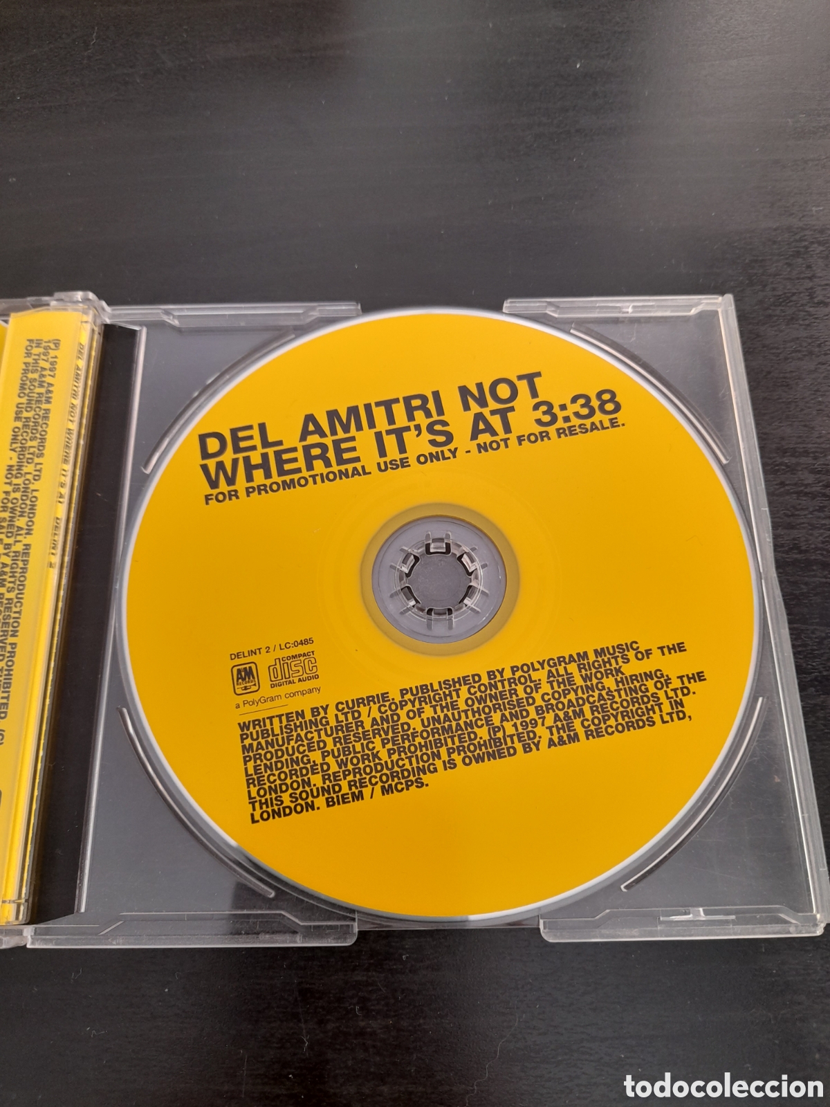 CDs de m&uacute;sica: Del Amitri &ndash; Not Where Its At. Single, Promo - Foto 2