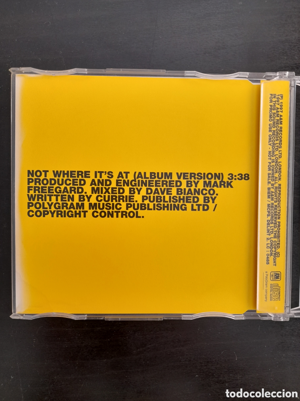CDs de m&uacute;sica: Del Amitri &ndash; Not Where Its At. Single, Promo - Foto 3