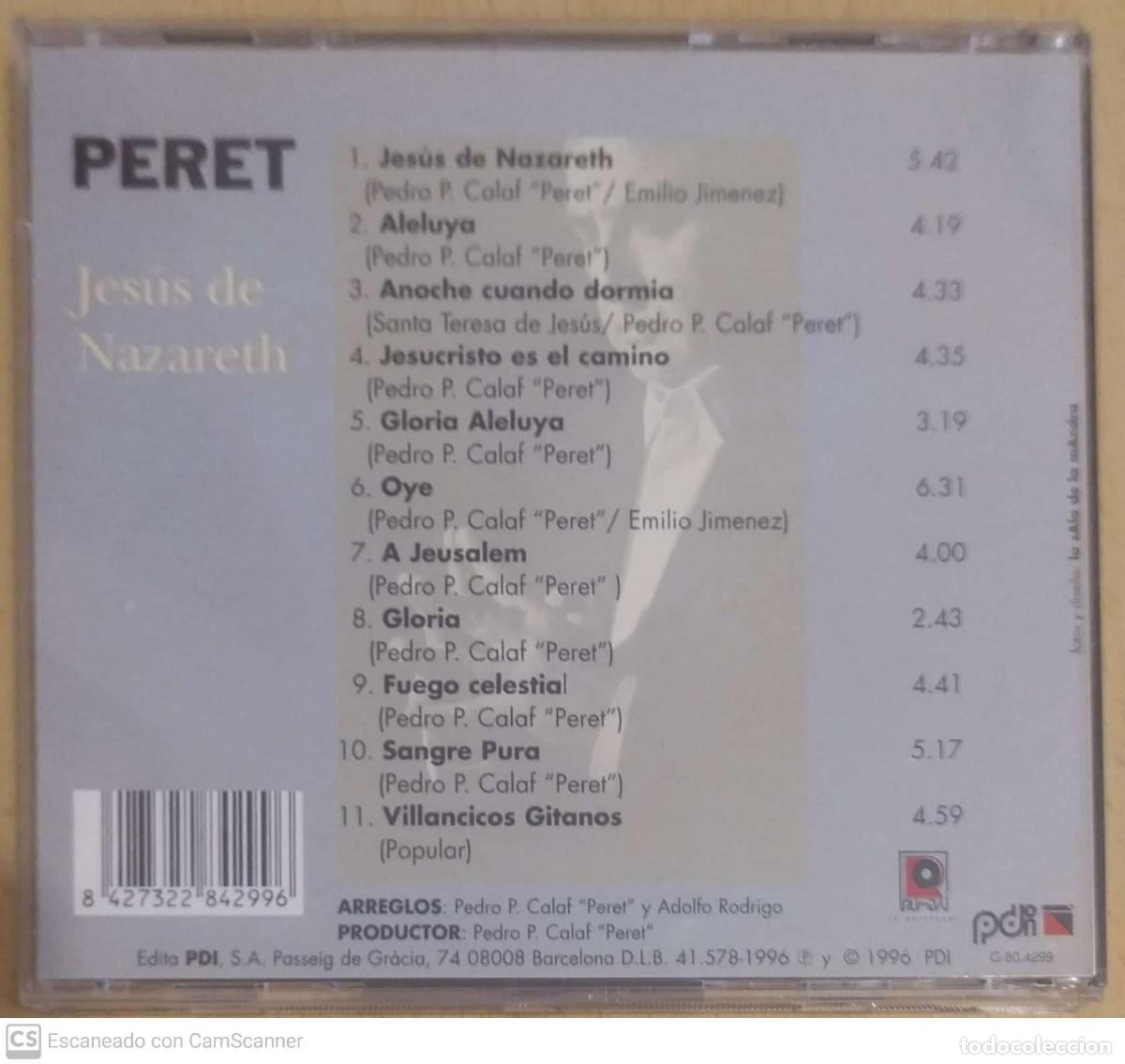 CDs de m&uacute;sica: PERET (JESUS DE NAZARETH) CD 1996 - Foto 2