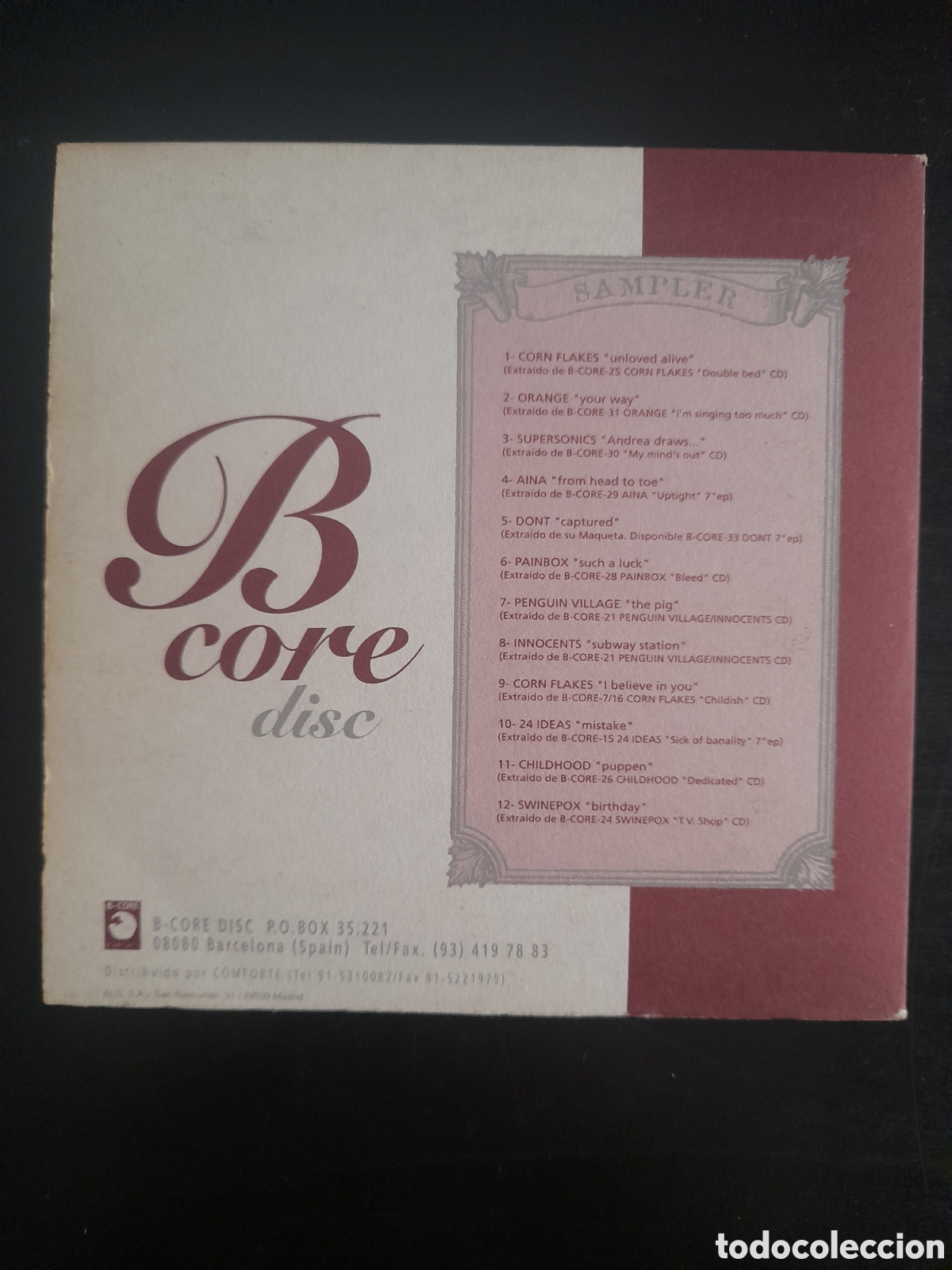 CDs de m&uacute;sica: B-Core Disc Record Collection. 2000, Espa&ntilde;a. CD, Promo, Sampler - Foto 2