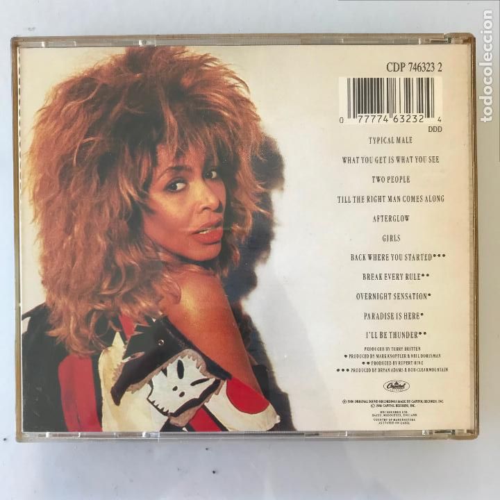 CDs de m&uacute;sica: Tina Turner. Break Every Rule - Foto 2