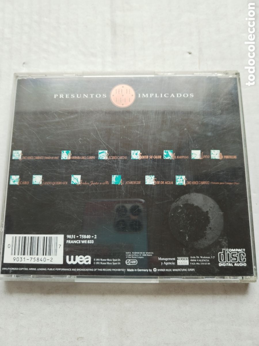 CDs de m&uacute;sica: CD PRESUNTOS IMPLICADOS - Foto 3