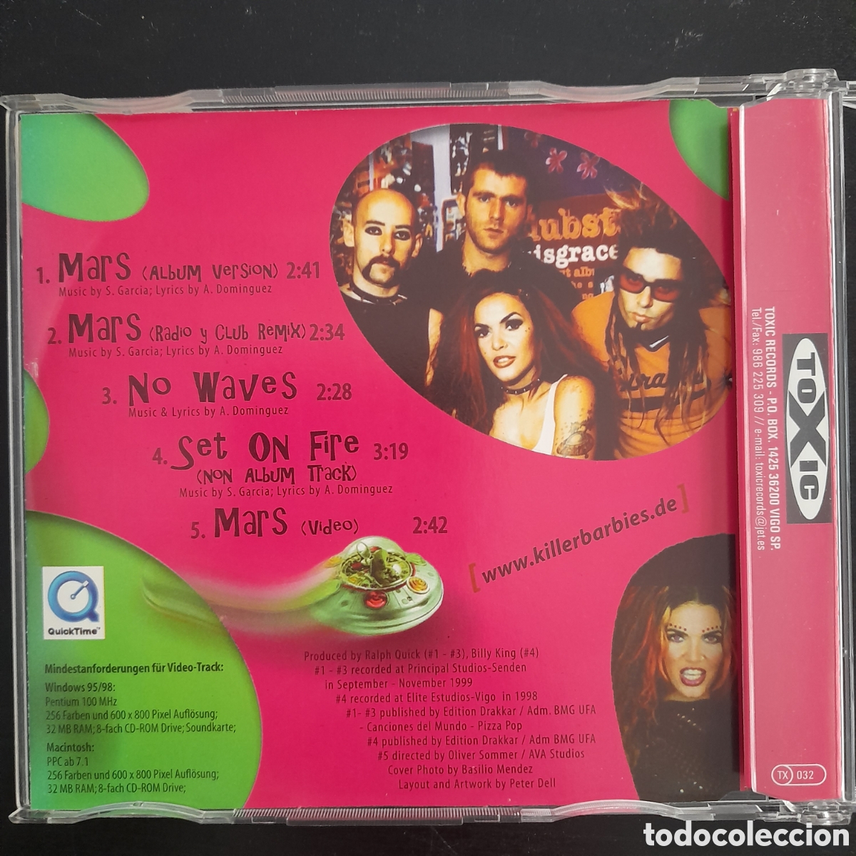 CDs de m&uacute;sica: The Killer Barbies &ndash; Mars. 2000, Espa&ntilde;a. CD, Maxi-Single, Enhanced. - Foto 2