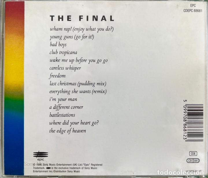 CDs de m&uacute;sica: WHAM, THE FINAL. CD A&Ntilde;O 1986 EPIC - Foto 2