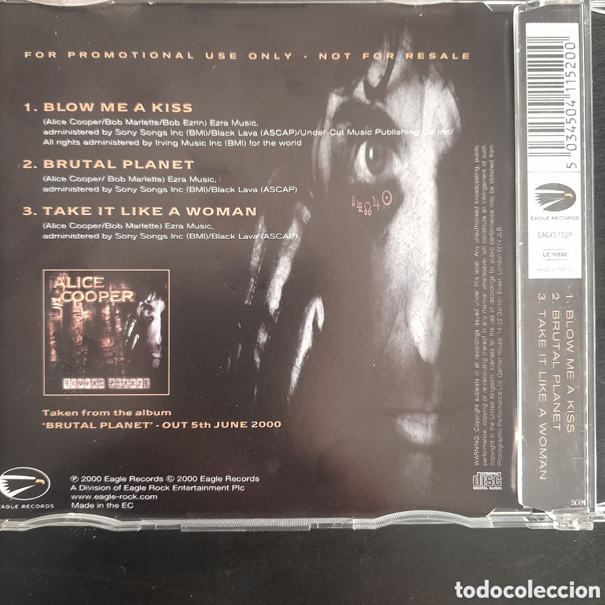 CDs de m&uacute;sica: Alice Cooper &ndash; Brutal Planet. Promo, Sampler, 2000 - Foto 2