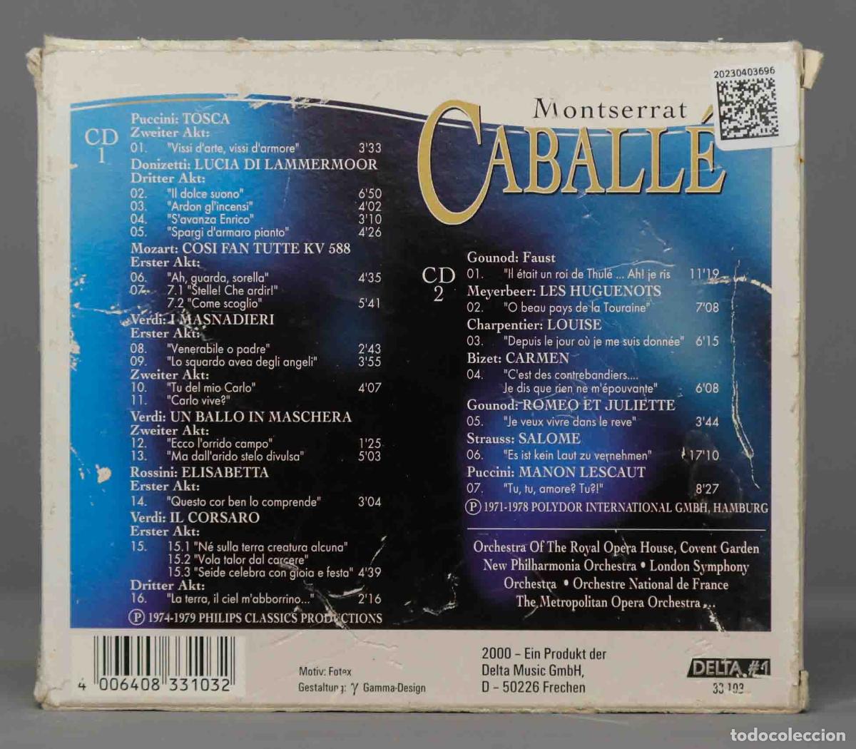CDs de m&uacute;sica: 2 CD. CABALLE. IL DULCE SIONO - Foto 2