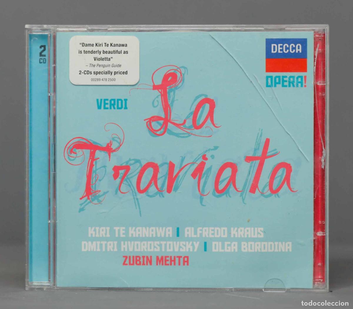 CDs de m&uacute;sica: 2 CD. Mehta &ndash; La Traviata. VERDI - Foto 1