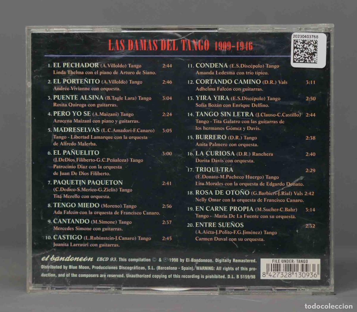 CDs de m&uacute;sica: CD. Various &ndash; Las Damas Del Tango 1909-1946 - Foto 2