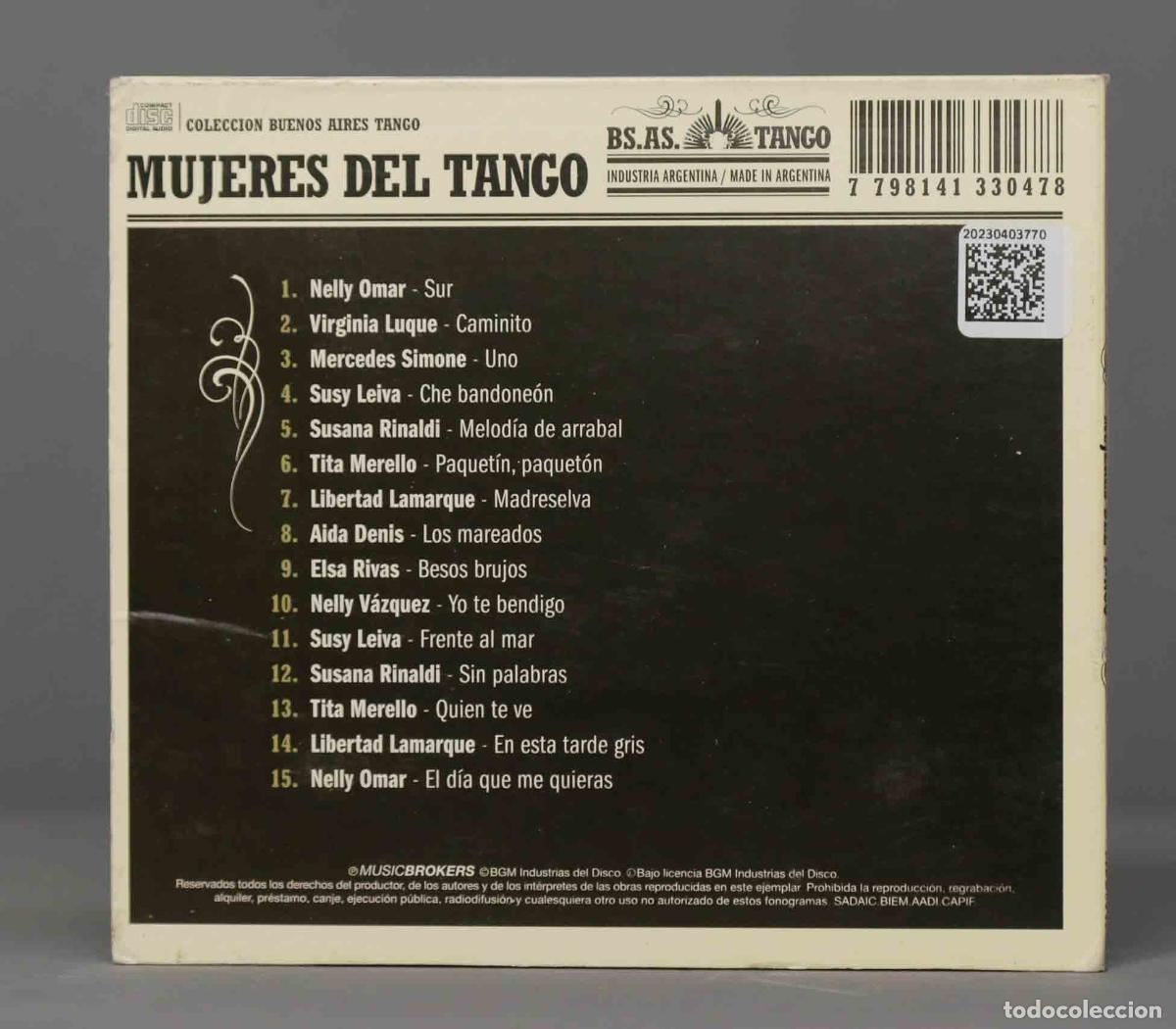 CDs de m&uacute;sica: CD. MUJERES DEL TANGO - Foto 2
