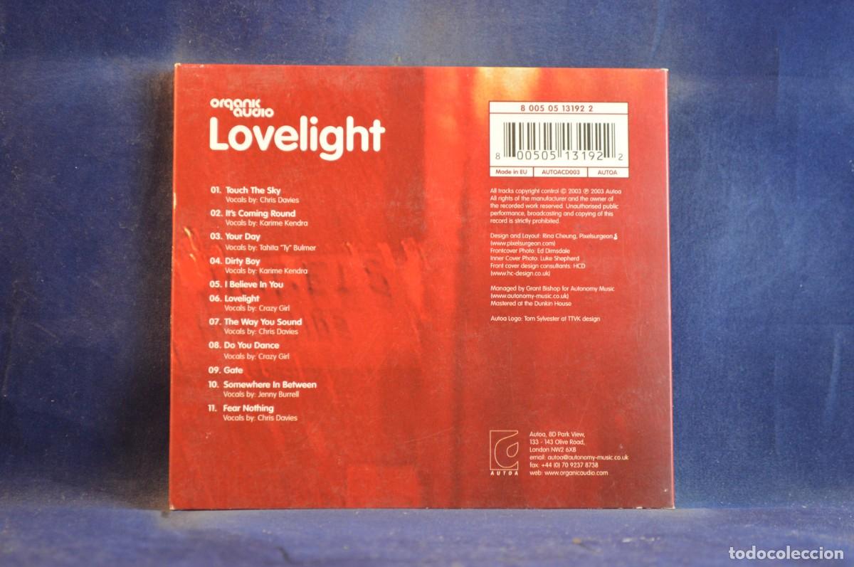 CDs de m&uacute;sica: ORGANIC AUDIO - LOVELIGHT - CD - Foto 2