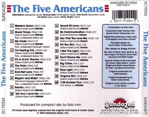 CDs de m&uacute;sica: The Five Americans &ndash; Western Union - CD - Foto 2