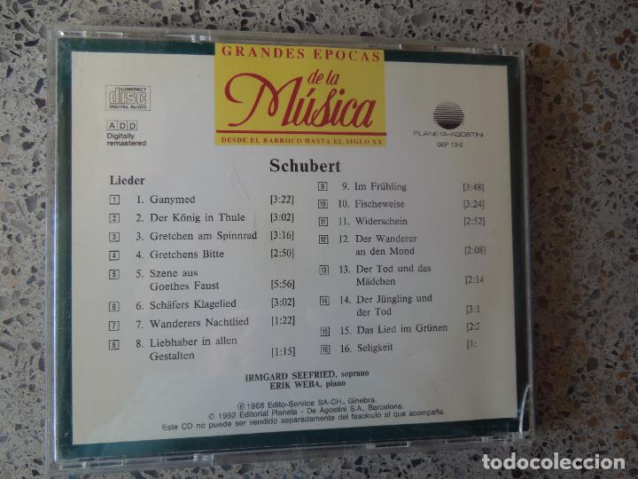 CDs de m&uacute;sica: SCHUBERT - LIEDER - CD - Foto 2