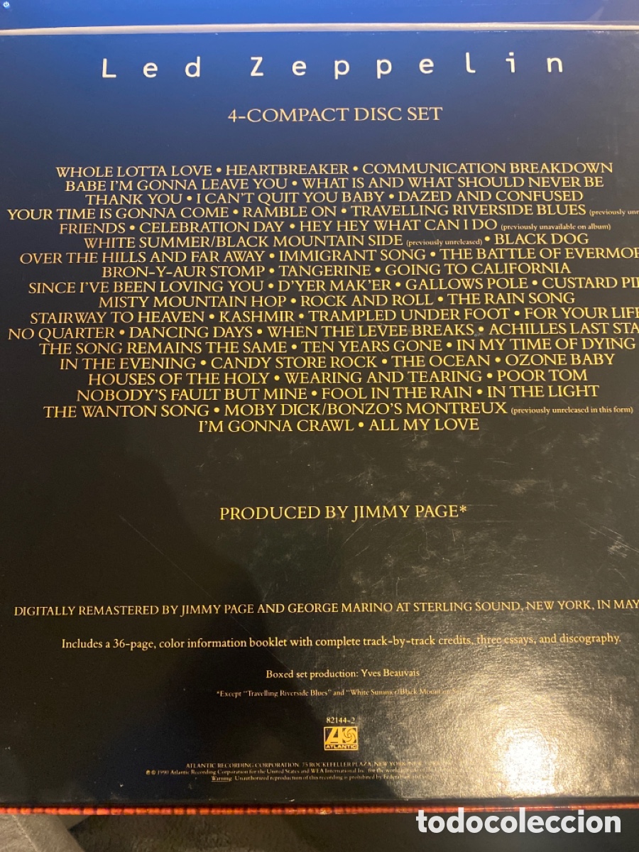 CDs de m&uacute;sica: LED ZEPPELIN - LED ZEPPELIN CAJA CON 4 CD + LIBRO - Foto 4