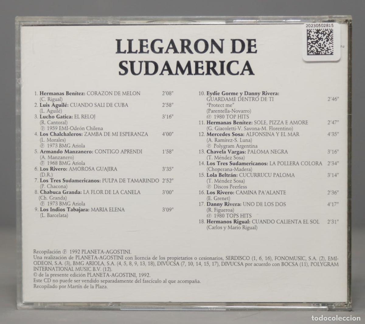 CDs de m&uacute;sica: CD. LLEGARON DE SUDAMERICA - Foto 2