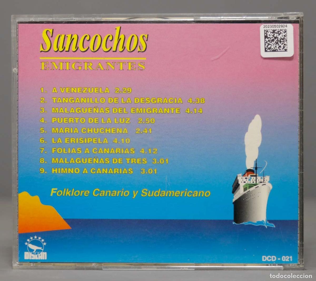 CDs de m&uacute;sica: CD. SANCOCHOS. EMIGRANTES - Foto 2