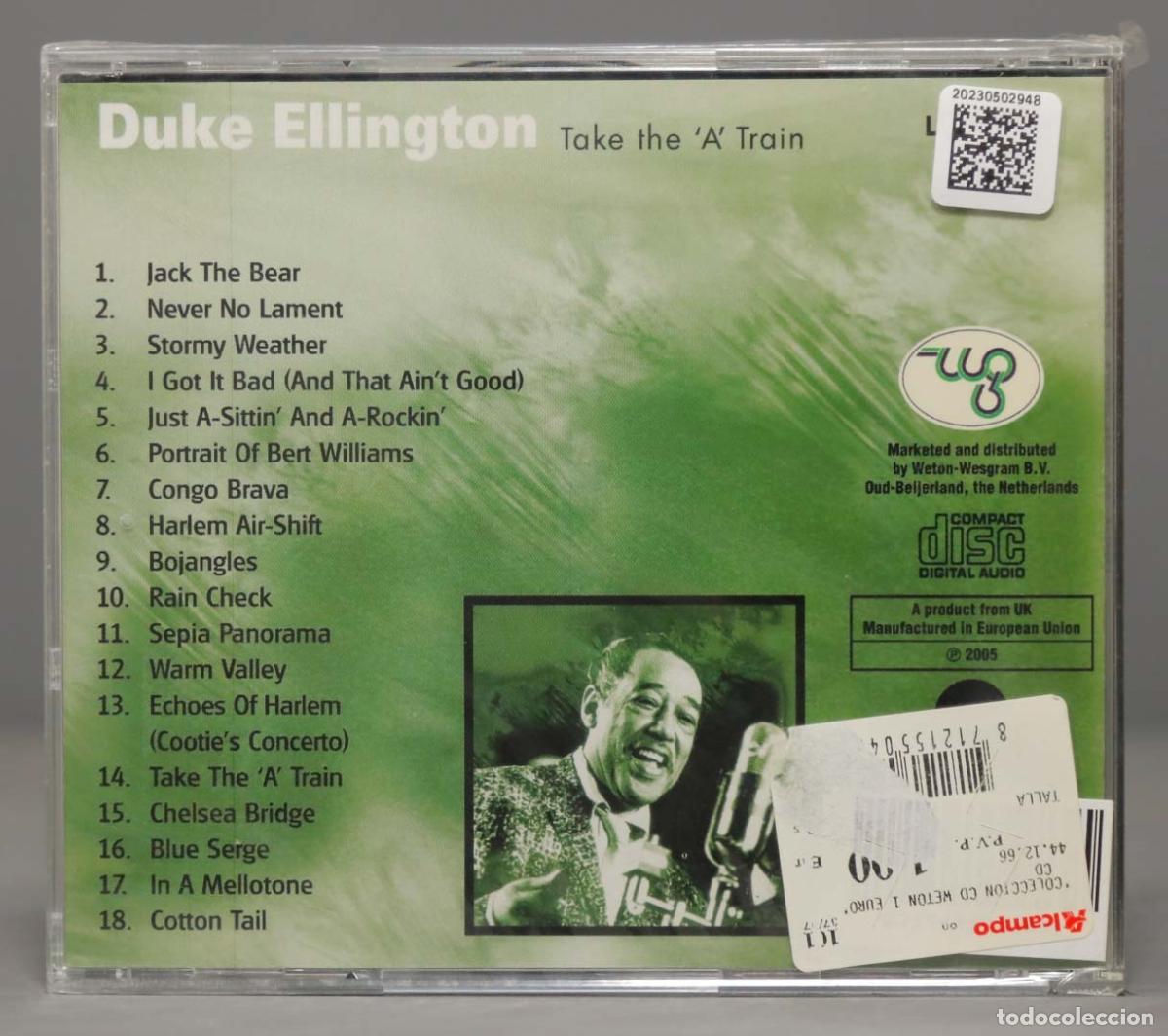 CDs de m&uacute;sica: CD. ELLINGTON. TAKE THE &acute;A&acute; TRAIN. PRECINTADO - Foto 2